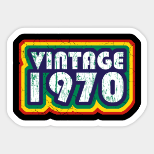 vintage 1970 Sticker